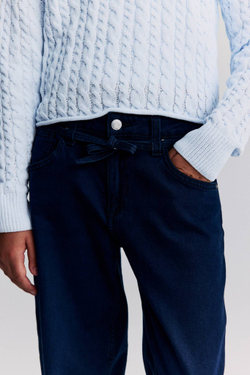 H&M Джинсы Baggy Fit Low, темно-синий