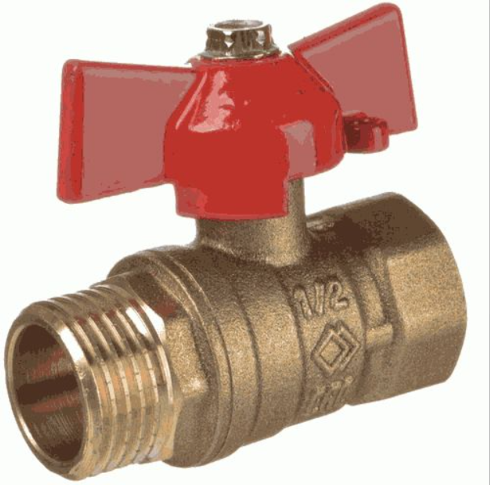 Кран шаровый Expromt 1/2" в/н бант. Ex 10416