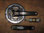 Шатуны с кареткой sram power spline s800