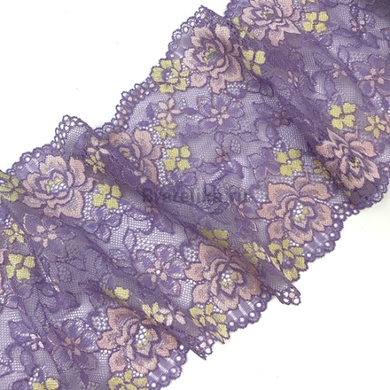 Кружево эластичное лаванда 16,5 см