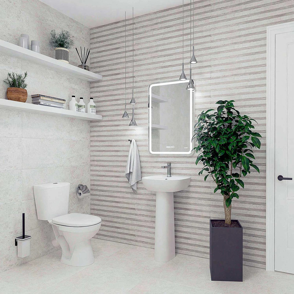 Умывальник-тюльпан "Лаго-45" с отв (КЕРАМИН)