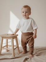 Ползунки для новорожденного кофейный