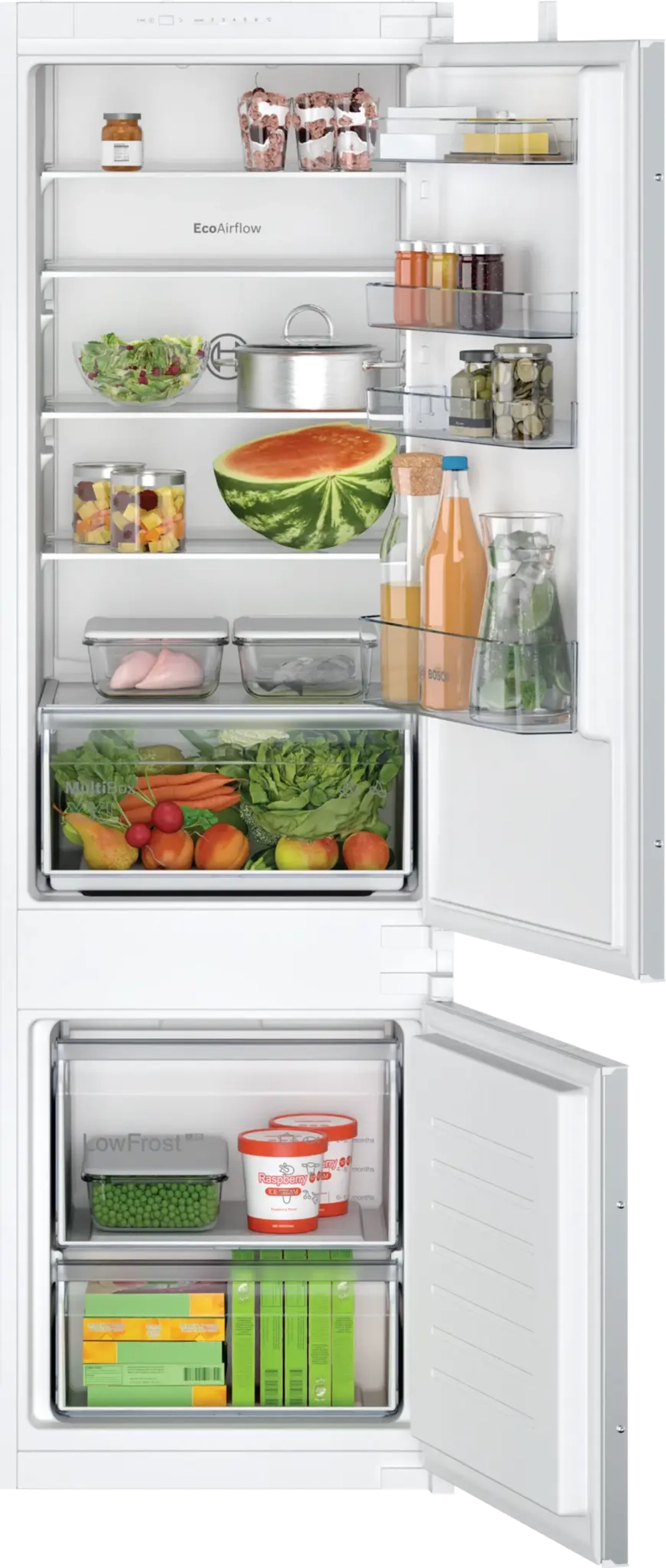 Встраиваемый двухкамерный холодильник Bosch KIV87NSE0