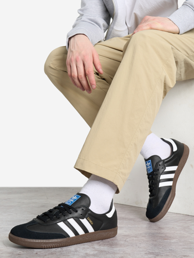 B75807 Кроссовки муж. B75807 SAMBA OG CBLACK/FTWWHT/GUM5