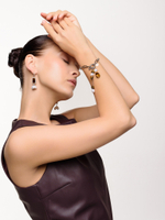 Браслет "Tiger's eye pearl drop"