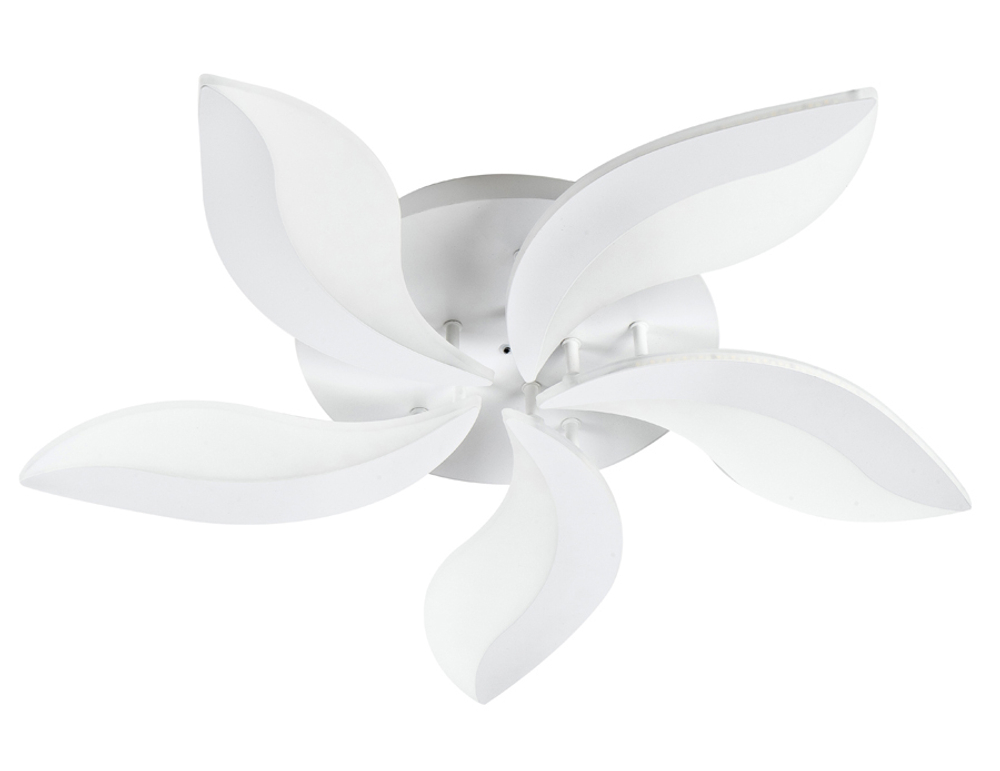 Светодиодный светильник 60Вт, 5390Лм, 3000К-6500К, Ra>80, Радио 2.4G пульт, плавная регулировка мощности, изменение цветовой температуры, 50% яркость, ночник, металл/акрил, белый