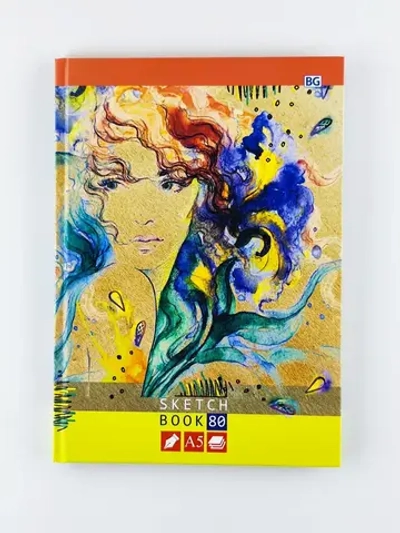 Скетчбук А5 переплёт твёрдый 80л. "Belle"
