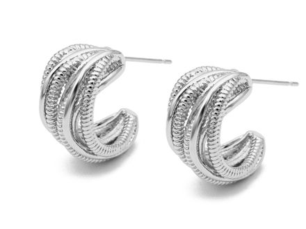 Серьги-кольца "Витые" 19мм