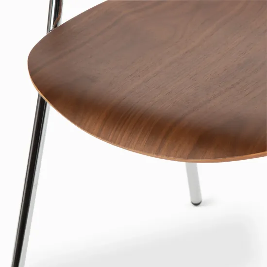 Обеденный стул Mina металлический каркас и дерево