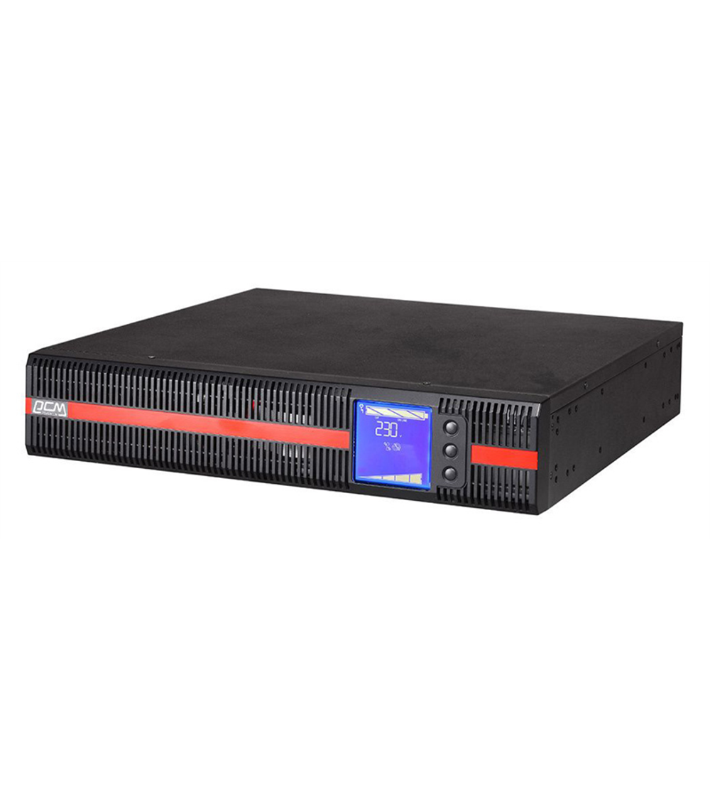 Источник бесперебойного питания Powercom MACAN SE, On-Line, 1000VA/1000W, Rack/Tower, 8*IEC320-C13, LCD, Serial+USB, SmartSlot, подкл. доп. Батарей (1076118)