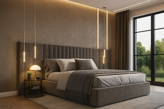 Кровать Матерлюкс с широким изголовьем