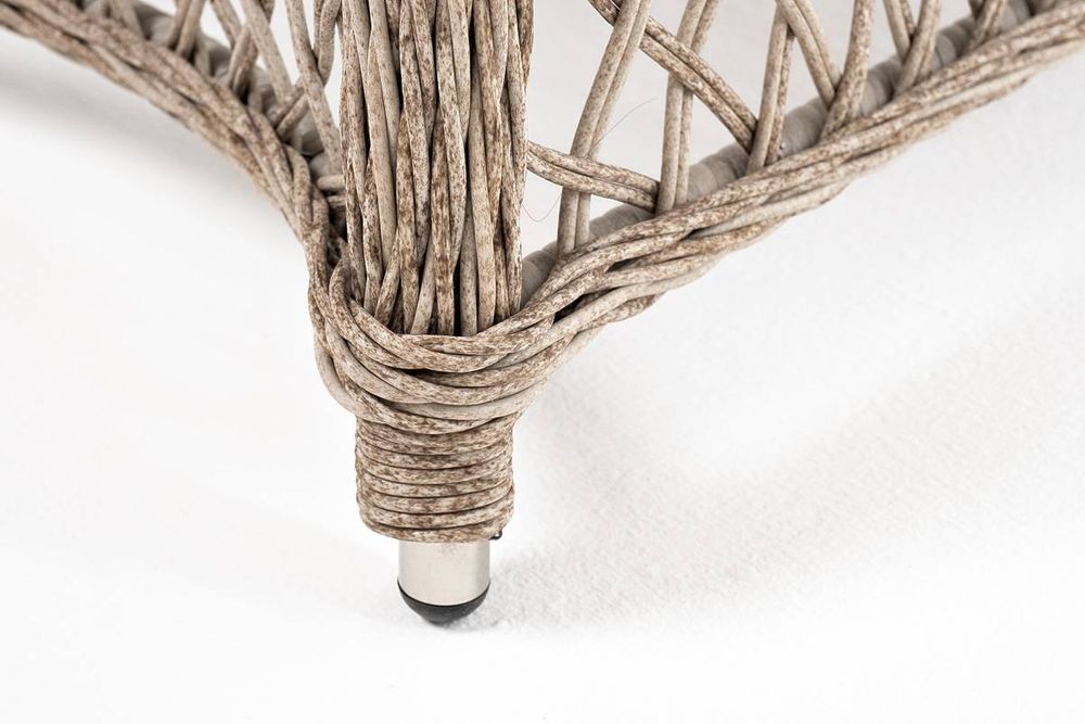 "Эспрессо-80 L" обеденная группа плетеная, цвет бежевый