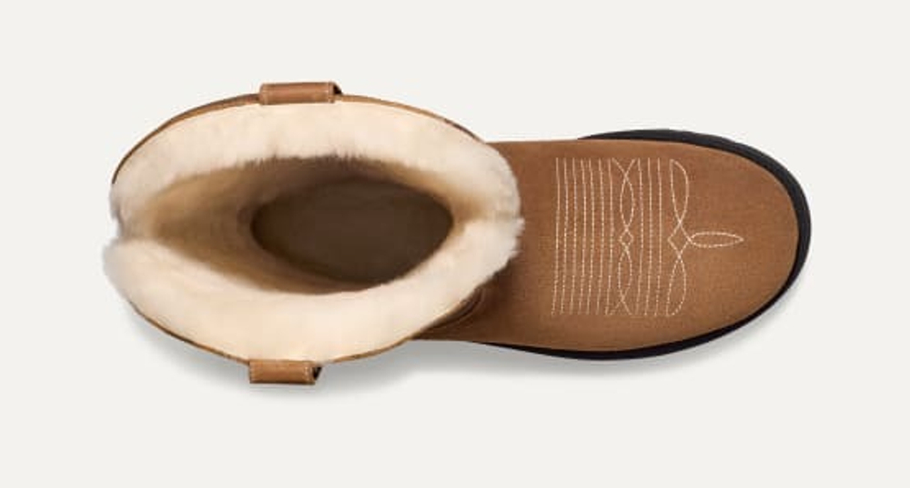 UGG УГГИ "GALLERY DEPT" С КОНТРАСТНОЙ СТРОЧКОЙ, КОРИЧНЕВЫЙ