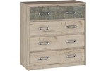 Комод Дакота серый крафт/тиз серый