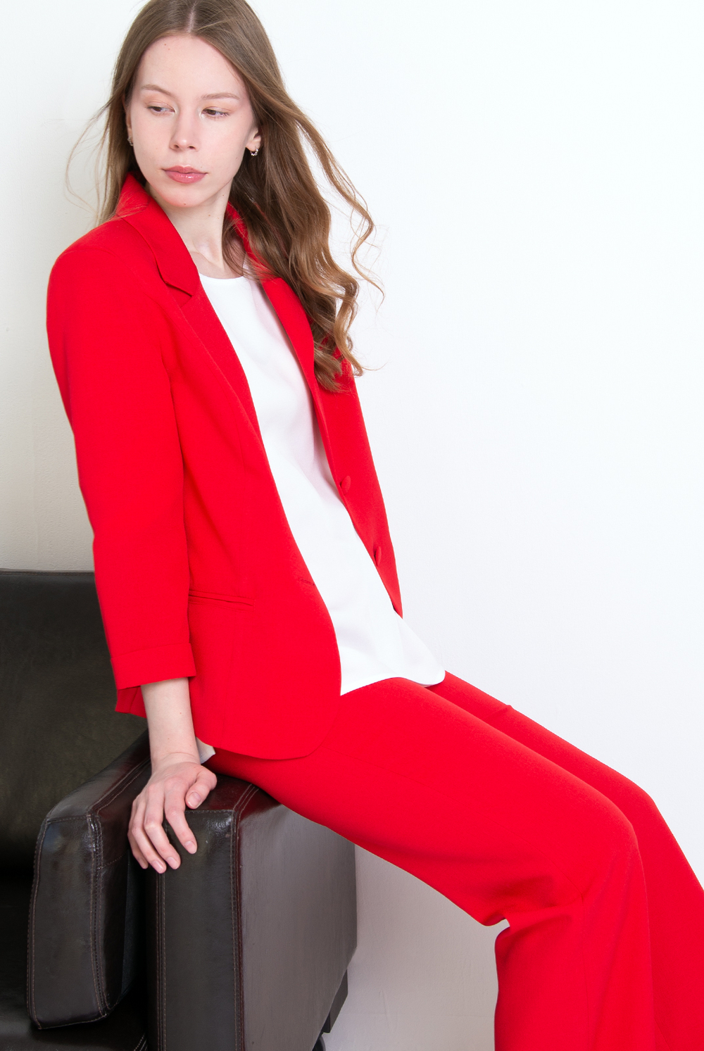 Жакет женский 3736зпб, красный #38К043736зпб