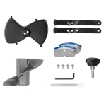 Шнек пластиковый под шуруповерт Тонар Ultralite 130R (правое вращение), Серый