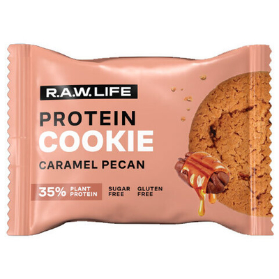 Печенье протеиновое Карамельный пекан "R.A.W. Life", 37 г