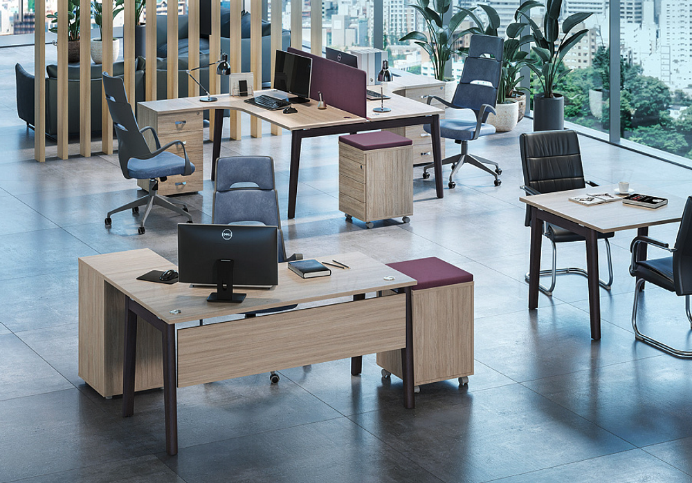 Рабочая станция 3 места ONIX WOOD