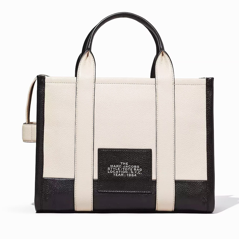 Сумка-тоут Marc Jacobs The Leather Colorblock Medium Tote Bag Ivory Multi