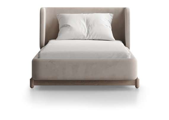 Кровать Basic спальное место 90*200 см (бежевый, антивандальная)