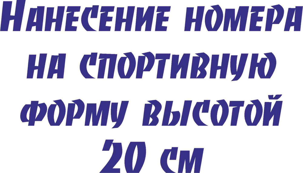 Цена нанесения номера высотой 20 см: с 1-9 цена 230 руб, с 10- 99 цена 290 руб