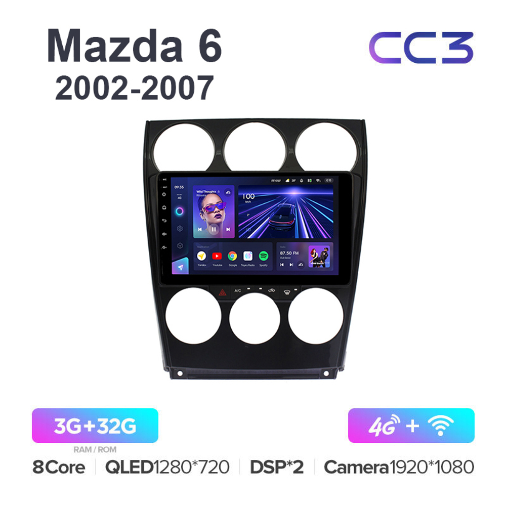 Teyes CC3 9"для Mazda 6, Atenza 2002-2007