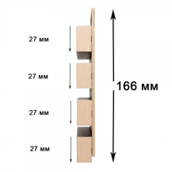 Панель стеновая реечная МДФ 3D Line Modern L05 Серый тик 2750 мм
