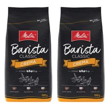 Кофе в зернах Melitta Barista Crema, 1 кг, 2 шт