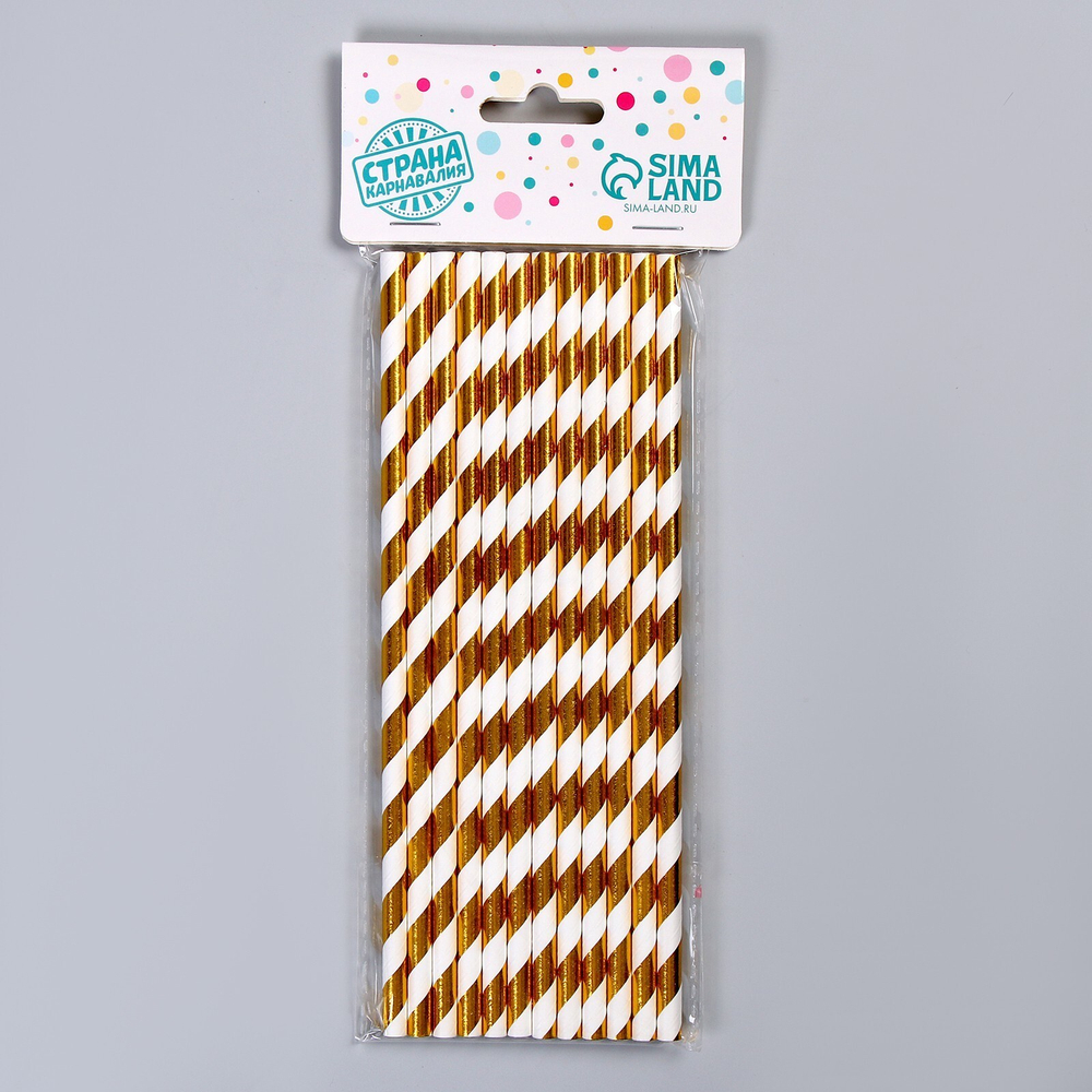 Трубочки для коктейля в асс., набор 12 шт.