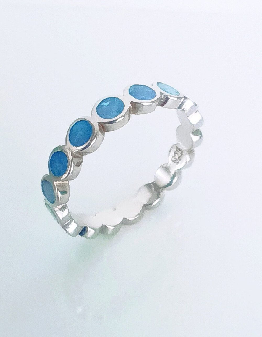 Кольцо Эстерелла, серебро 925*, родированное, с синтетическим опалом/Ф