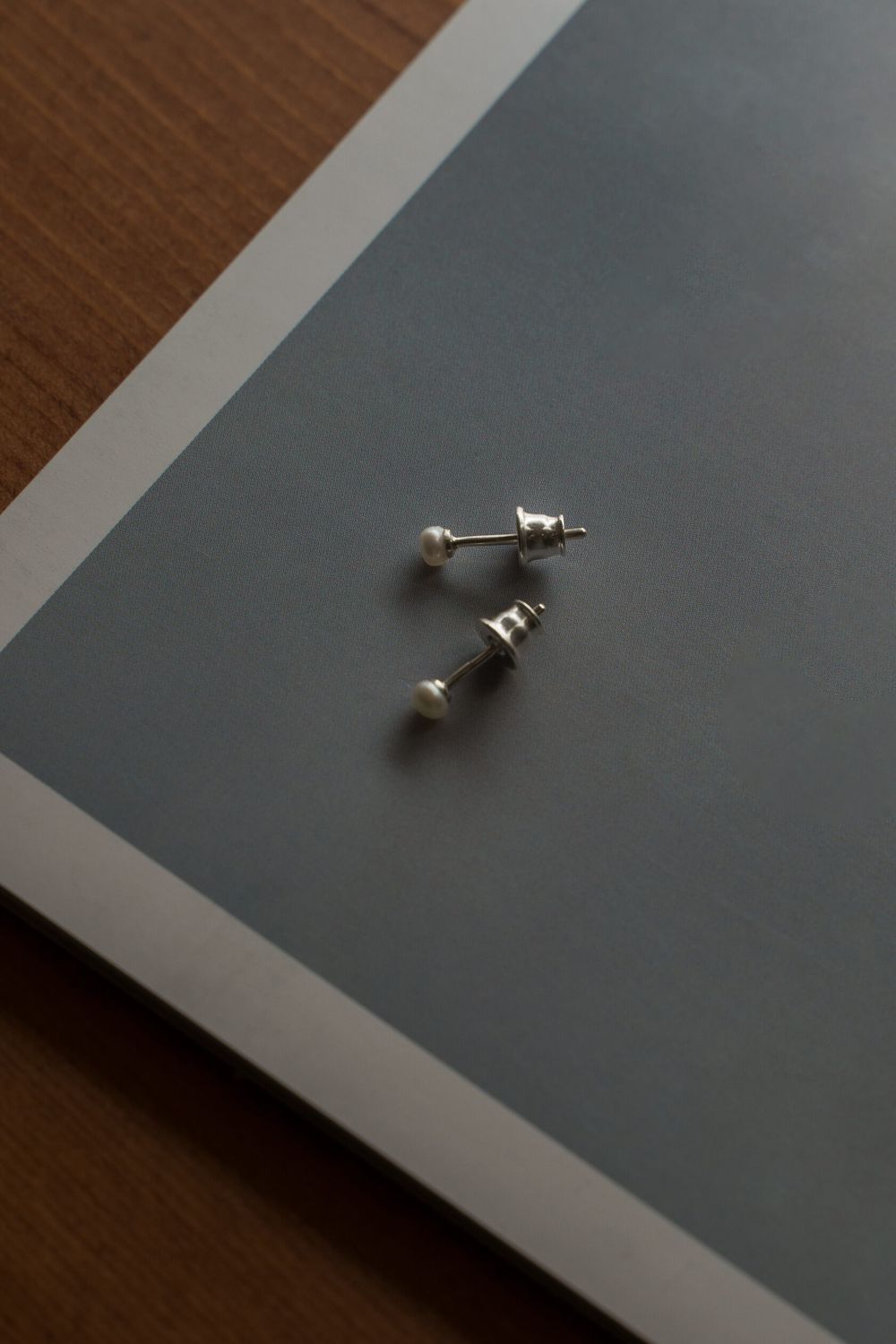 Пусеты с жемчугом