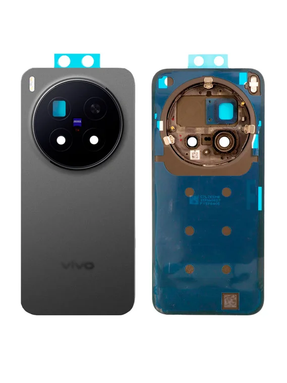 Задняя крышка для Vivo X300 Pro черная (Black) со стеклом камеры