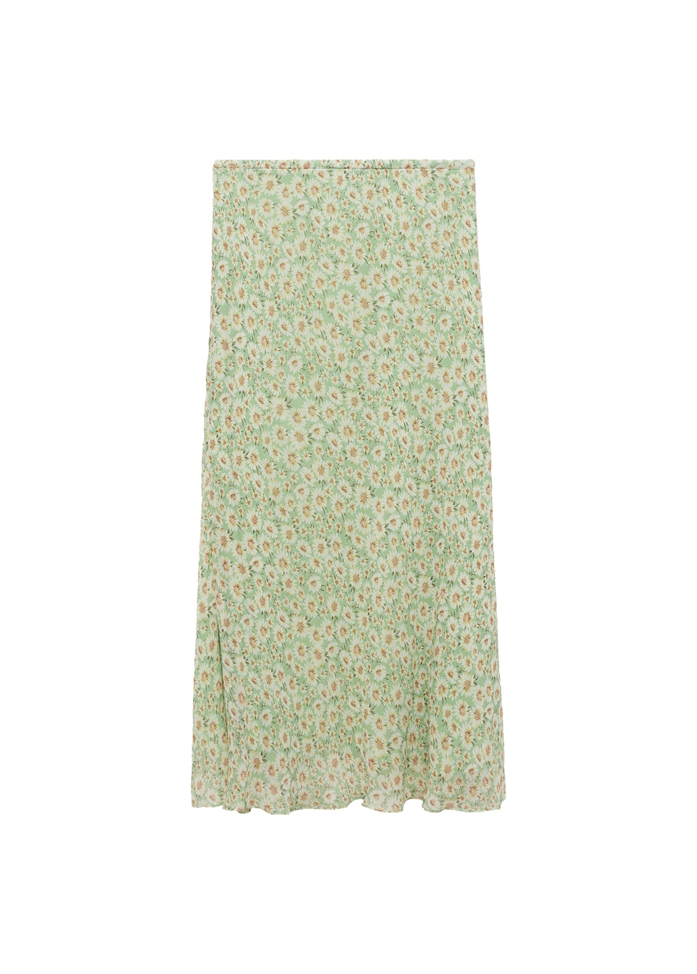 Длинная расклешенная юбка с цветами