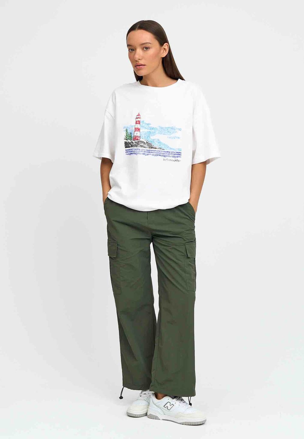 Футболка Kefirmaykifer Маяк белая