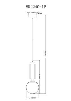 Подвесной светильник MyFar Pierre MR2240-1P