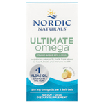 Nordic Naturals, Ultimate Omega®, растительные ЭПК и ДГК, со вкусом лимона, 60 капсул (605 мг в 1 капсуле)