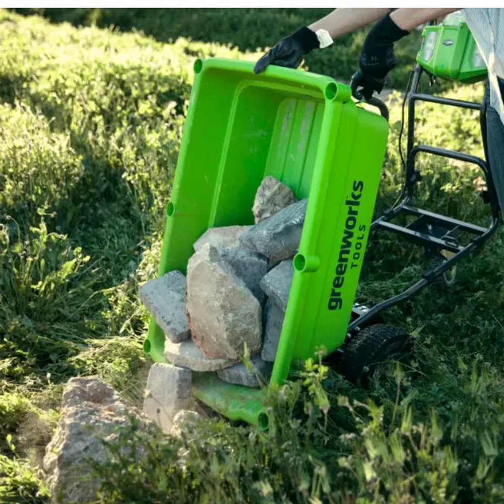 Аккумуляторная садовая тележка Greenworks G40GC 7400007