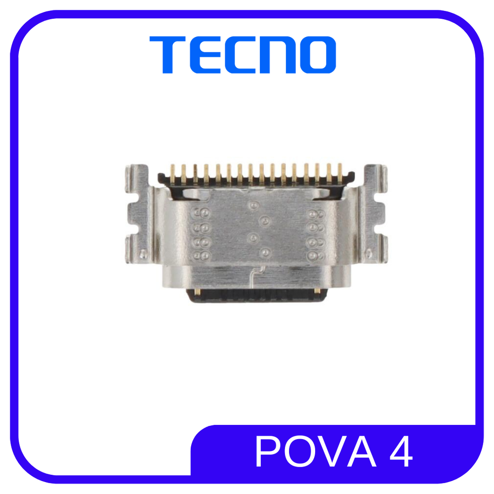 Tecno Pova 4 (LG7n) / Системный разъем (зарядки)
(Type-C) (ORIG)