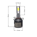 Светодиодные лампы C9, цоколь H7 в головной свет, (компл)