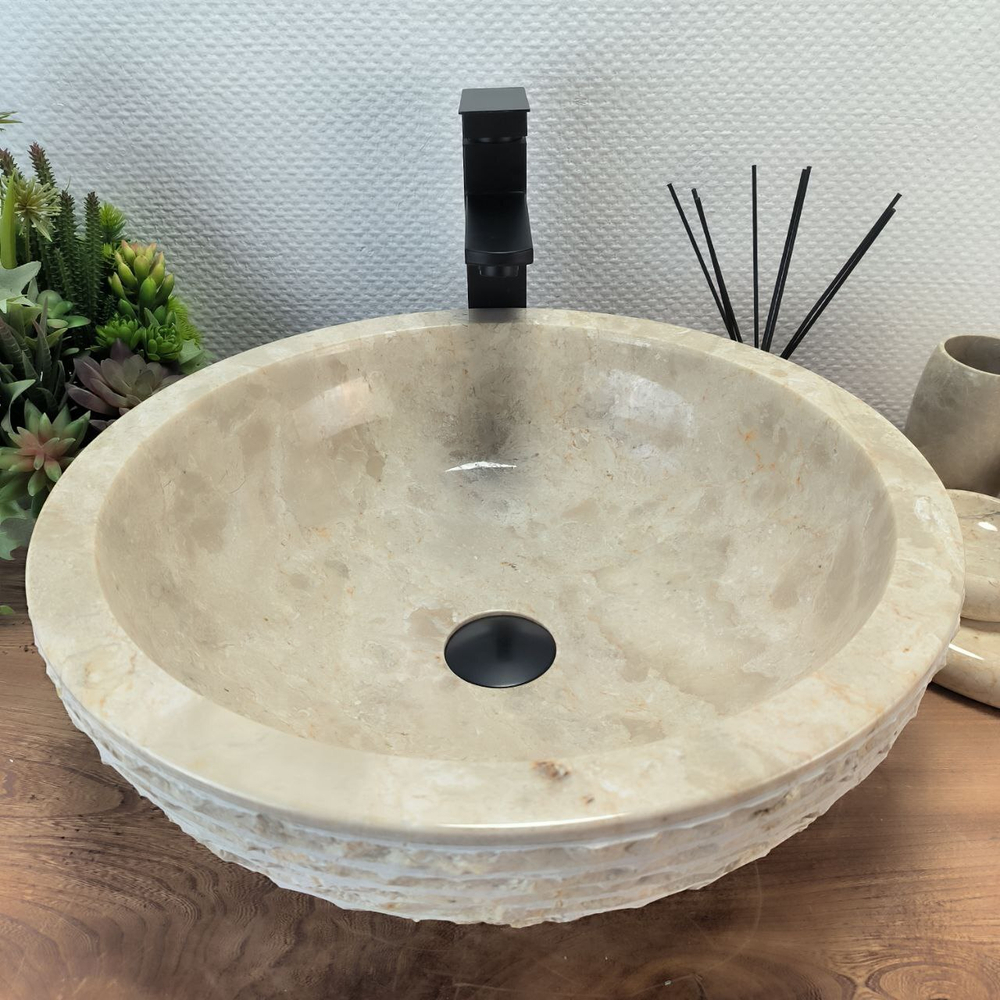Раковина из мрамора Bowl Cream Marmo BM-62852 45*45*15 97