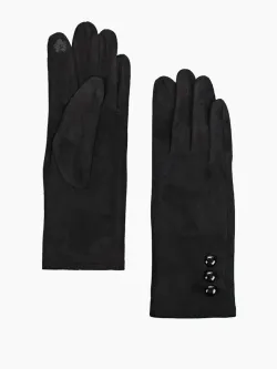 Перчатки из искусственного велюра