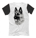 Футболка "Немецкая овчарка ЧБ"