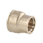 Муфта латунь никель переходная Ду 25х15 (1"х1/2") ВР/ВР VALFEX VF.240.N.100.012