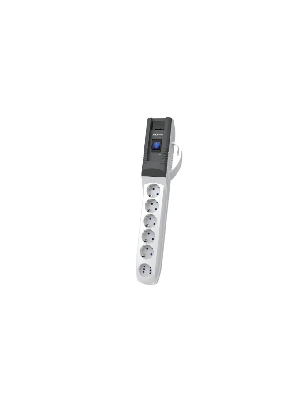 ZIS Сетевой фильтр Pilot - Pro USB {5 с заземлением +1 в формате GP, USB 3A, с разъёмами type A, C} 7м [арт.184]