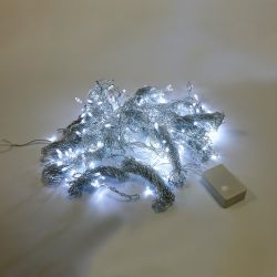 ULD-C3030-192-DTA WHITE IP20 Занавес светодиодный. 3х3м. 192 светодиода. Белый свет. Провод прозрачный. TM Uniel