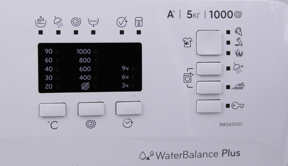 Модуль управления стиральной машины INDESIT BWSA 51051 (в сборе с пластиком)