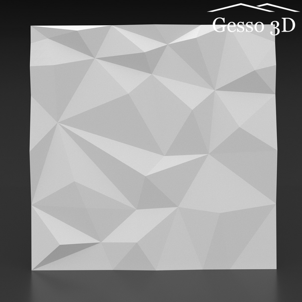 Гипсовая 3D панель Оригами