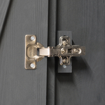 Шкаф для одежды, 104х59х211, Мадейра, распашной, в прихожую, из массива сосны, серый, Dipriz