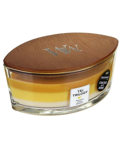 Летние фрукты, ароматическая свеча эллипс, WoodWick