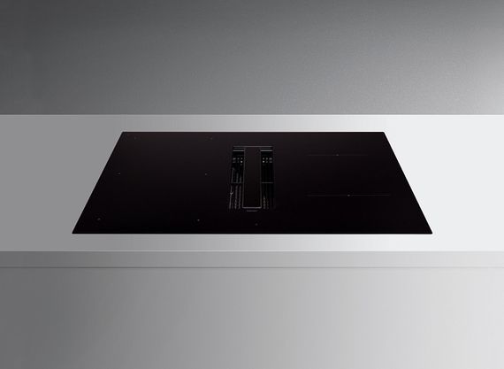 Индукционная стеклокерамич. панель Falmec ZERO EASY 84 VETRO NERO (вытяжка+индукция) для рециркуляции